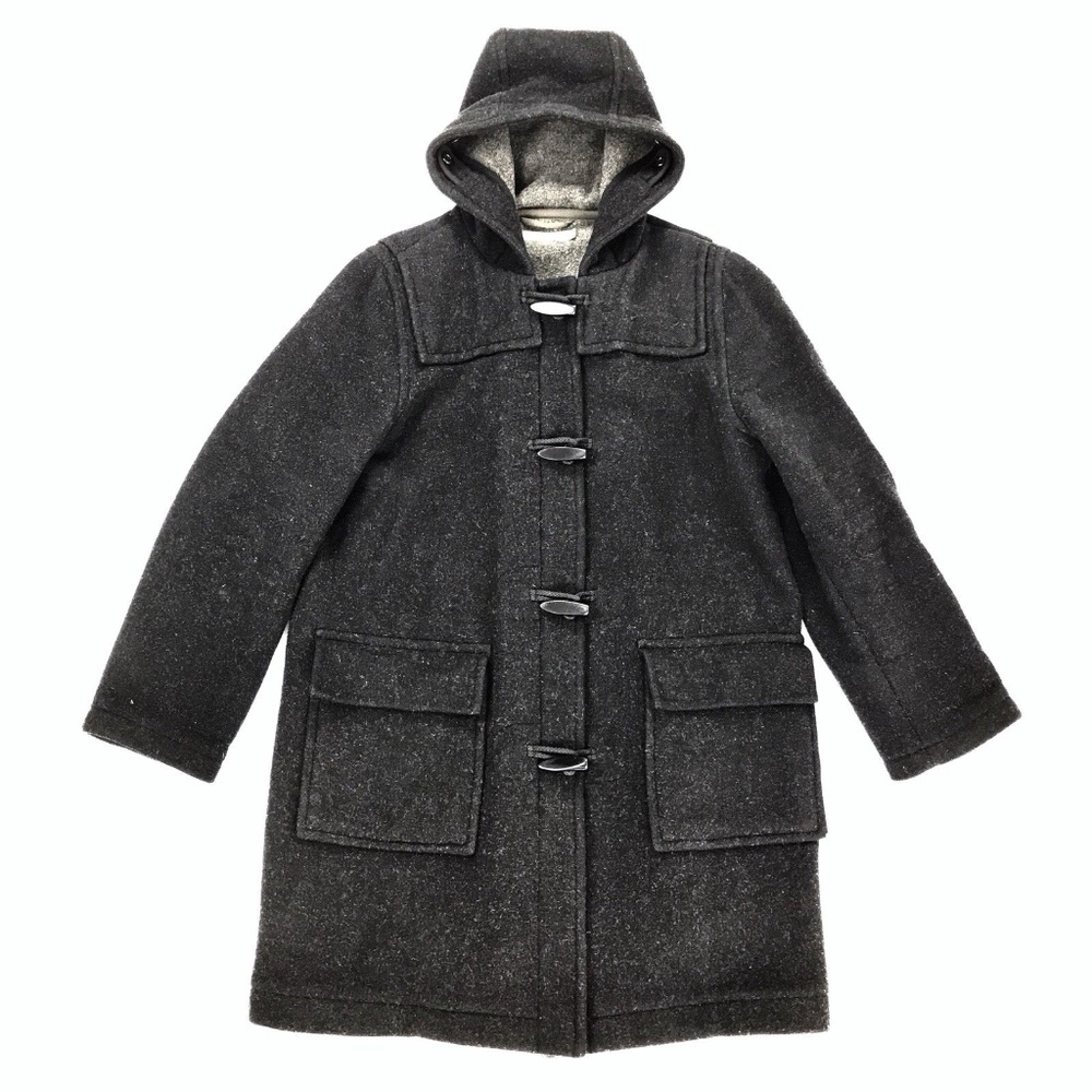 J.Crew Wool Blend Toggle Button Duffel Coat Petite